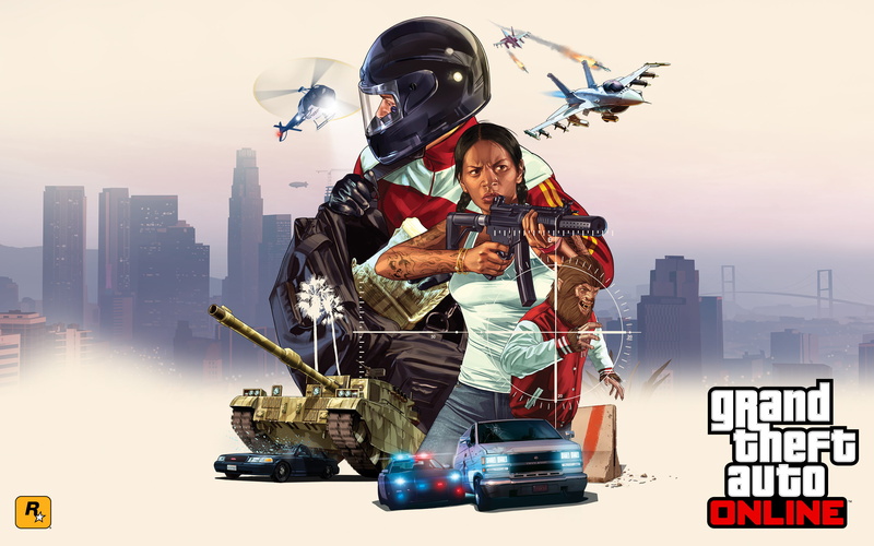 transportation, police, helicopter, auto, GTA:Online, nature, young men, grand, skyscraper, GTA, young adult, adult, sky, weapons, online, tank, architecture