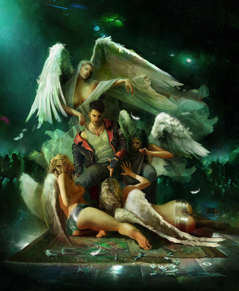 angle, 4K, angel, video games, Devil May Cry, Dante, DmC: Devil May Cry