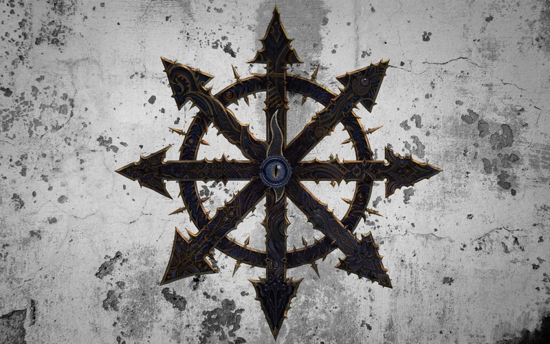 art, tzeentch, warhammer, hd, space, chaos, x, stars, symbol, 1080P