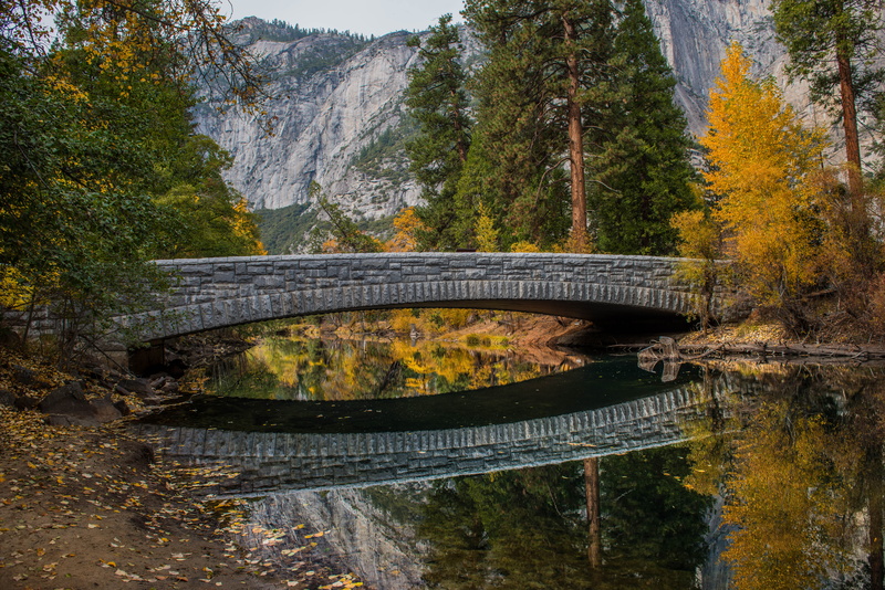 5K, mountain, tree, scenics, gray, bridge, near, bridge - Man Made Structure, forest, landscape, autumn, outdoors, river, yosemite, nature, stone