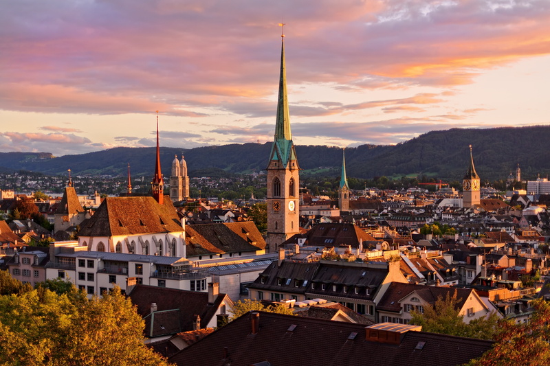 4K, best, Switzerland, Zurich, city