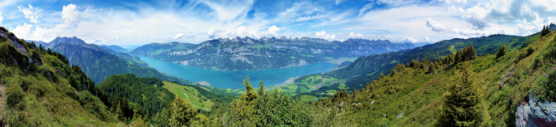 mountains, Runner mountain, Switzerland, multi monitors, ultra HD, 8K, Näfels