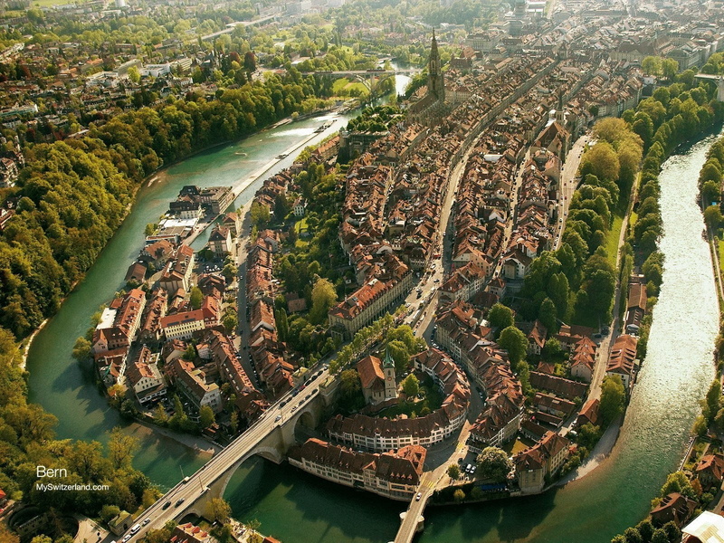 cityscape, Switzerland, 720P, Bern