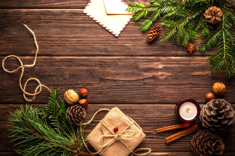 5K, fir-tree, New Year, 5K, Christmas, table