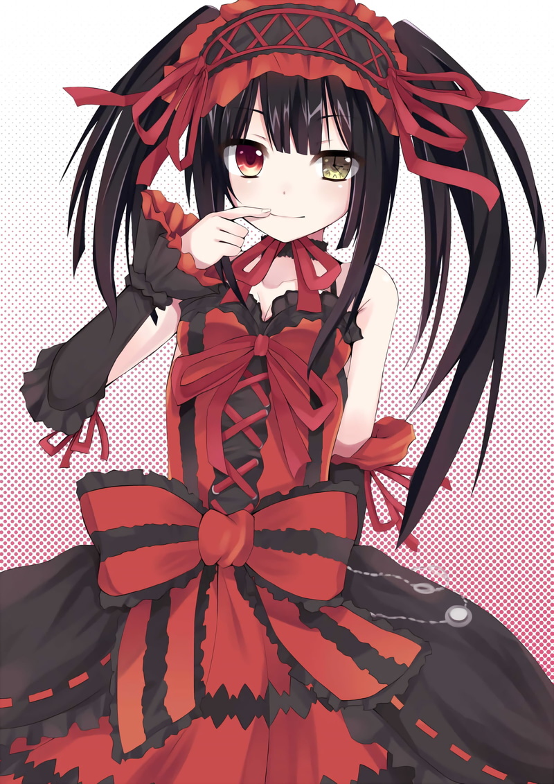 1080P, anime girls, Tokisaki Kurumi, anime, long hair, black hair, Date A Live
