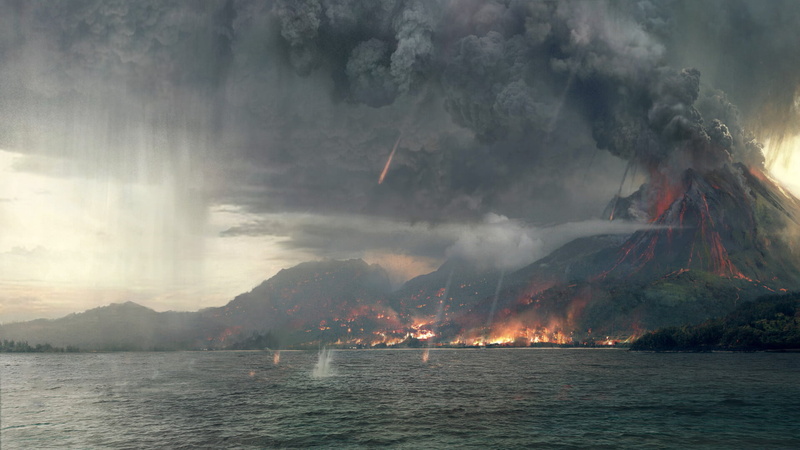 Island, Smoke, 1080P, Volcano, Jurassic World: Fallen Kingdom, Movie