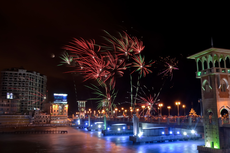 street Light, night, water, blurred motion, motion, firework, long Exposure, christmas, no people, city, holiday, glowing, outdoors, cultures, dusk, tourism