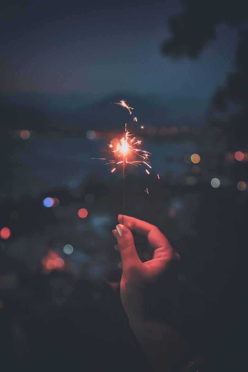 human hand, outdoors, firework - man made object, illuminated, one person, celebrate, flame, blur, glowing, real people, light, exploding, celebration