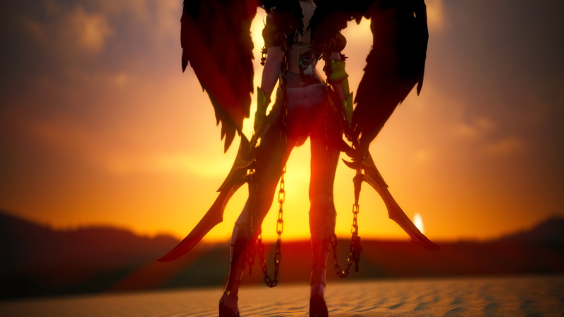 wings, Lahn, black desert online, 4K