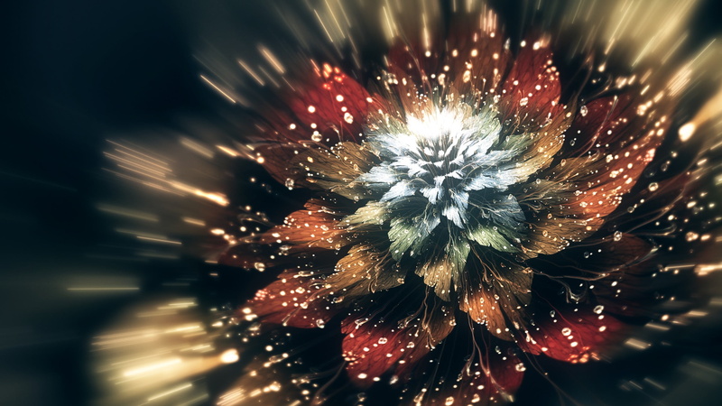 beauty in nature, plant, digital art, flowers, petaled, softness, firework display, event, arts culture and entertainment, blue, flower, blurred motion