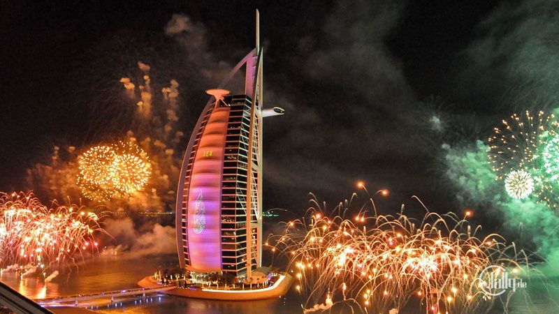 new, arab, hd, al, fireworks, 1080P, eve, celebration, years, burj, hotels, dubai
