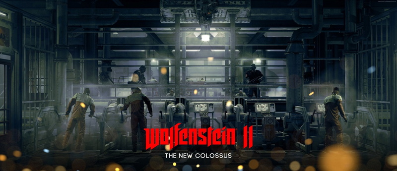 metal, western script, real people, people, text, illuminated, sign, technology, working, group of people, building, industry, Wolfenstein II: The New Colossus