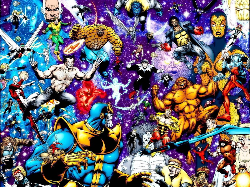 Thing (Marvel Comics), Ant-Man, Angel (Marvel Comics), Vindicator (Marvel Comics), Alpha Flight, Guardian (Marvel Comics), Thanos, Reed Richards, Beast (Marvel Comics)