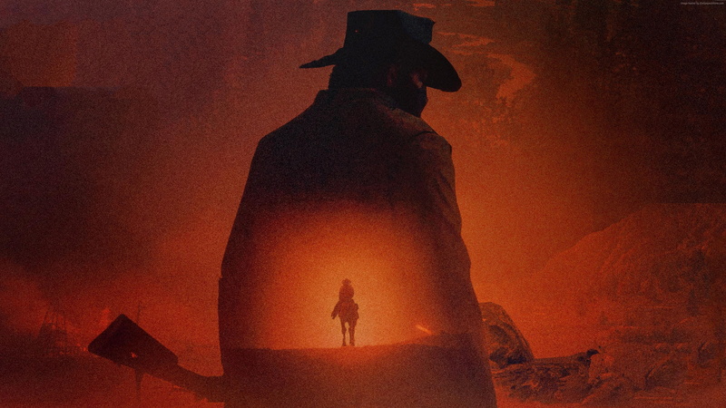 4K, artwork, Red Dead Redemption 2, 4K, poster