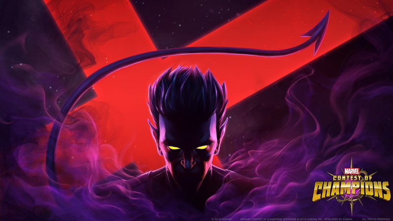 club dj, waist up, 1080P, headshot, MARVEL Contest of Champions, dj, motion, rear view, Nightcrawler (Marvel Comics), illuminated, music festival, Video Game