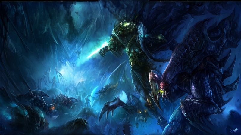1080P, entertainment, games, video, art, starcraft, hd, zerg, artwork, ii, hydralisk, zeratul, protoss, Video Games, roach, blizzard