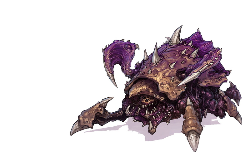 starcraft, roach, video, games, artwork, x, ii, 720P, zerg, art, Video Games, hd
