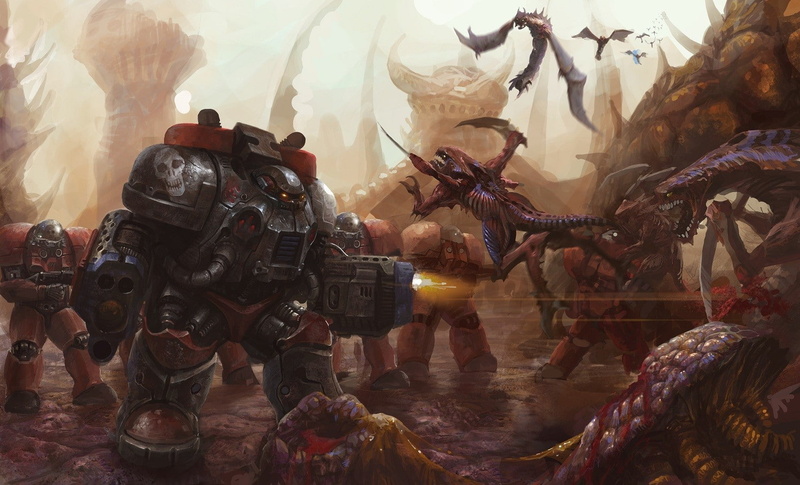 games, 720P, x, hd, artwork, marines, zerg, artistic, marauder, ii, starcraft, fan, video, art