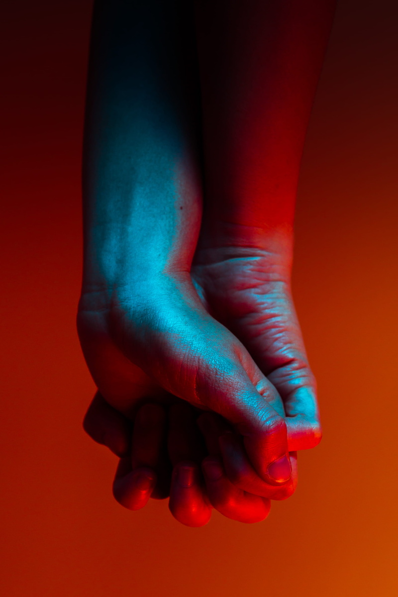 anatomy, moody, color, hands, background, holding, tension, person, dark, indoors, near, emotion, body part, finger, close-up, one person, human hand, stark