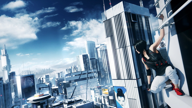 haired, Mirrors Edge, office Building, lifestyles, business, woman, architecture, skyscraper, young Adult, illustration, urban Skyline, urban Scene, city