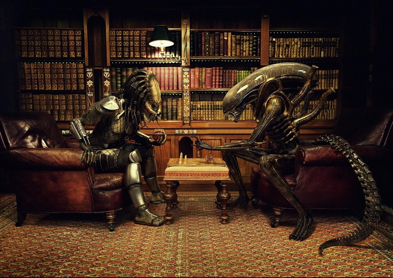 720P, illustration, AVP: Alien vs. Predator, Alien, Predator