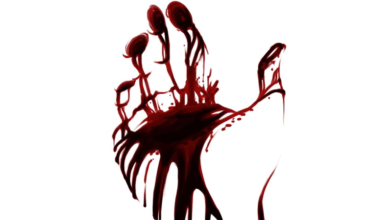 splattered, science, white background, paint, ink, hands, splashing, motion, mixing, flowing, art, red, copy space, no people, blood, water, abstract, studio shot