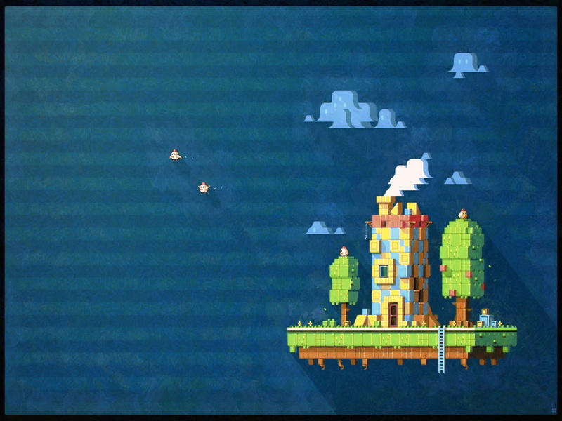 Fez, 2K, pixel art