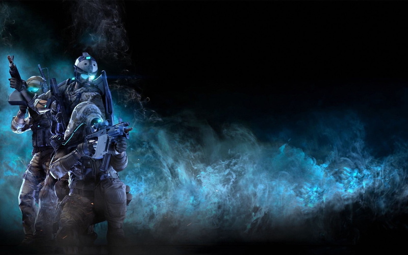 carrying, dark, adult, helmet, military uniform, soldiers, government, people, night, smoke - physical structure, rifles, fog, work helmet, black background