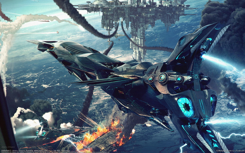 fi, spaceships, mech, science, 1080P, Frank, Spacecrafts, Futuristic, cities, Explosion, weapons, Frazetta, sci, Missiles, tech