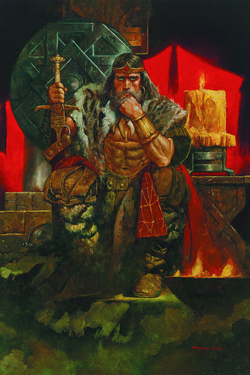 Conan the Barbarian, 720P, painting, Old Man Conan