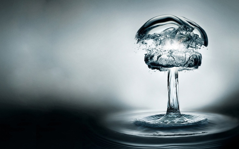 digital art, liquid, atomic bomb, 720P