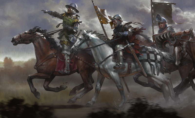 knight, Kingdom Come: Deliverance, horse, artwork, horseman, warrior, horse riding, 4K