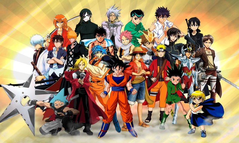 anime, Hei, Eren Jeager, Sakata Gintoki, Kurosaki Ichigo, Shingeki no Kyojin, Yu Yu Hakusho, Lamperouge Lelouch, Elric Edward, Son Goku, Sawada Tsunayoshi
