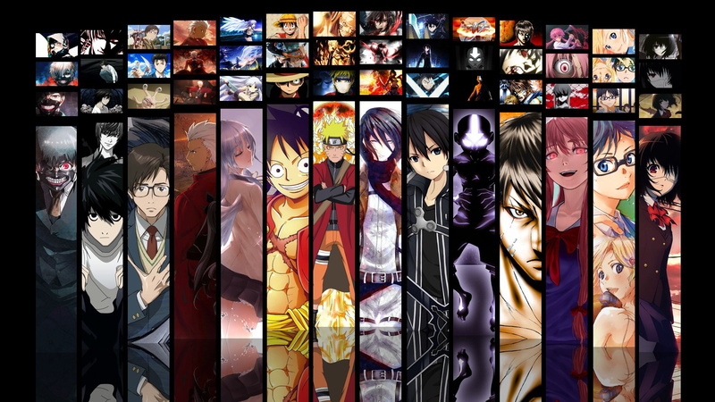Attack on Titan, Angel Beats!, characters, Mikasa Ackerman, Aang (Avatar), Death Note, Yuno Gasai, L (Death Note), 1080P, Kanade Tachibana, Sword Art Online