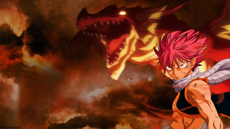 red, haired, Anime, Dragon, Igneel (Fairy Tail), backgrounds, Fairy Tail, multi Colored, Natsu Dragneel, fire - Natural Phenomenon, nature, male, no People