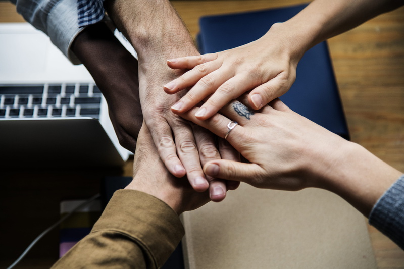 togetherness, team, stacking hand, coworker, holding hands, group of people, human hand, connection, body part, women, ring, friendship, bonding, unity