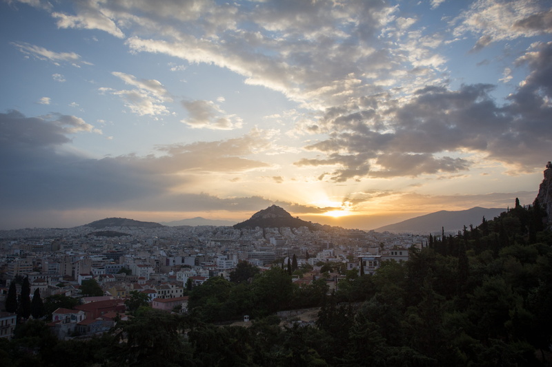 greece, nature, no people, 5K, mountain, cloud - sky, cityscape, beauty in nature, city, sunset, residential district, sunrise, tree, sky, outdoors, building exterior