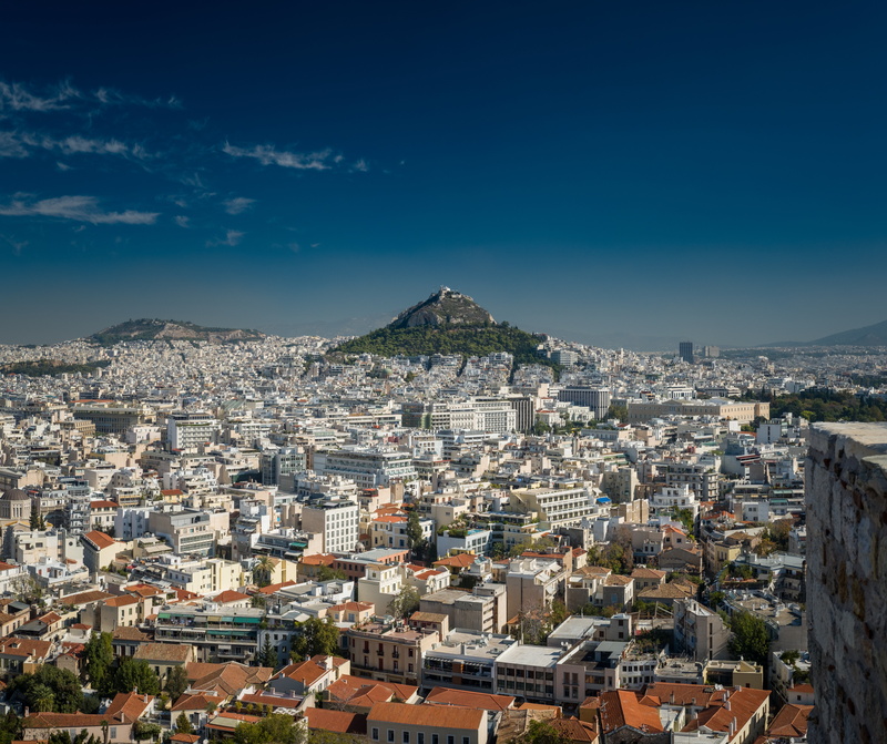 view from above, urban Scene, house, high angle view, athens - Greece, day, blue, townscape, city, cultures, tourism, crowd, cityscape, rio de Janeiro