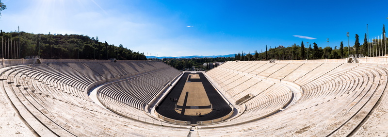 παναθηναικο, παναθηναϊκό, athens, nature, panoramic, panathenaic stadium, tree, built structure, στάδιο, athina, marble, travel, no people, greek, sunlight