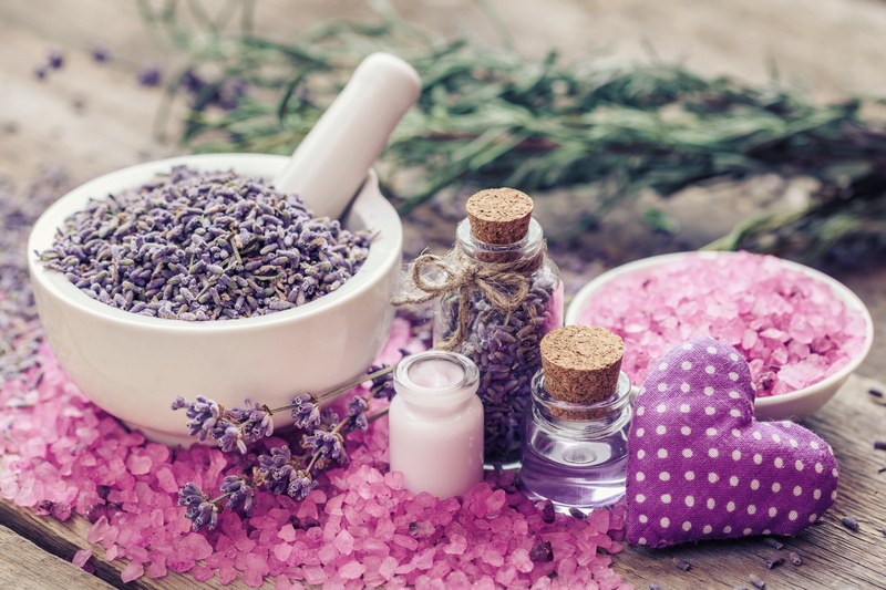 lavender, salt, spa, oil, pink, 4K, heart