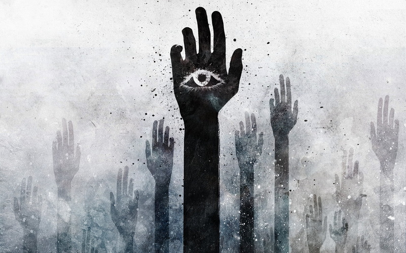 one person, hand, artwork, close-up, outdoors, glass - material, wall - building feature, human body part, grunge, spooky, day, backgrounds, unrecognizable person
