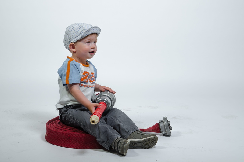 men, one person, kids fire brigade, full length, a boy and a girl, casual clothing, children, human, cute, girl, looking, clothing, children only, sitting