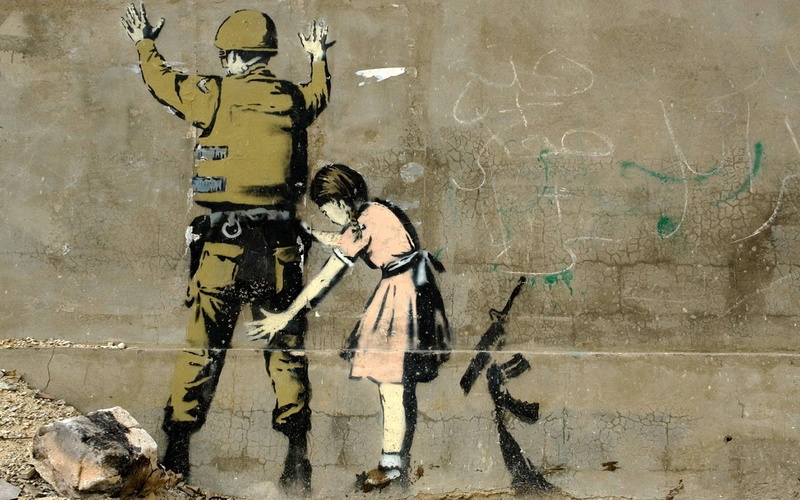 Graffiti, Banksy, 720P, children