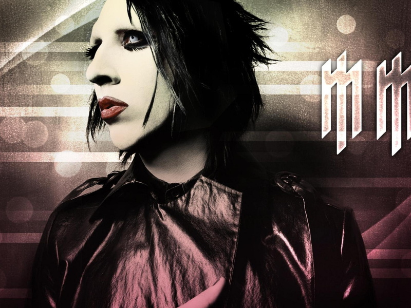 MARILYN MANSON Rock is Dead BANNER 2x2 Ft Fabric Poster Tapestry Flag album art