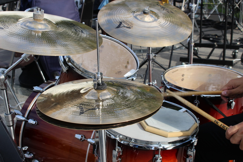 Cymbals, musical Instrument, musical Band, music, loud, equipment, 5K, popular Music Concert, band, Instrument, live, rock, musician, musical, high angle view
