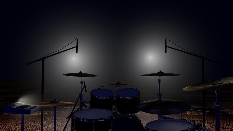 preparation, stage - performance space, anticipation, event, music, stage, lighting equipment, illuminated, absence, musical instrument, set, rock music