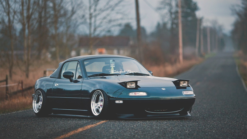MX-5, Mazda, 1080P, miata, Stance, car, low