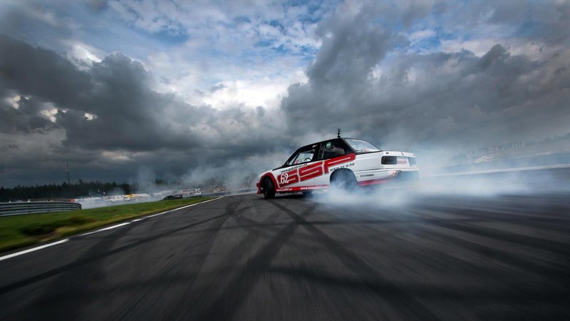 red, white, bmw, drift, 1920x1080, e, 1080P, car, bmw e30, stock, cars