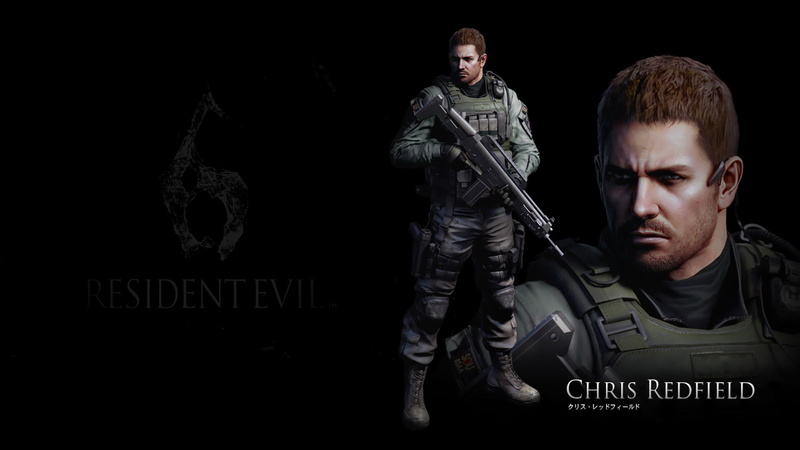 1080P, Resident Evil 6, Chris Redfield, black background, Resident evil