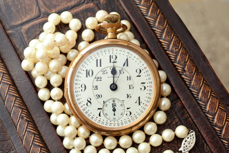 luxury, watch, old, retro styled, treasure, large group of objects, wood - material, antique, clock, close-up, 4K, clock face, table, indoors, pearl, minute hand